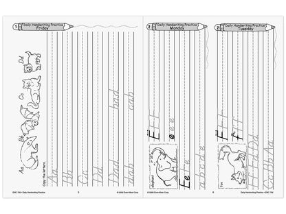 Modern Manuscript Daily Handwriting Practice Workbook - US 9040