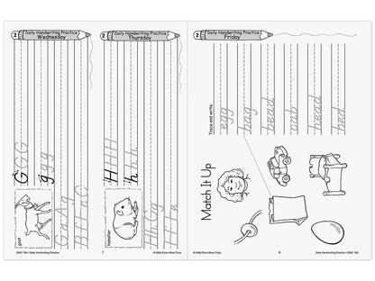 Modern Manuscript Daily Handwriting Practice Workbook - US 9040