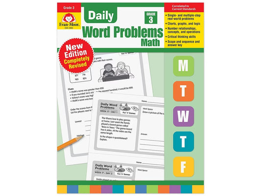 Daily Word Problems Workbook - Gr. 3 - US 6771