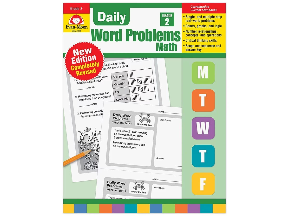Daily Word Problems Workbook - Gr. 2 - US 6466