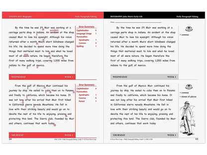 Daily Paragraph Editing Workbook - Gr. 5 - US 2774