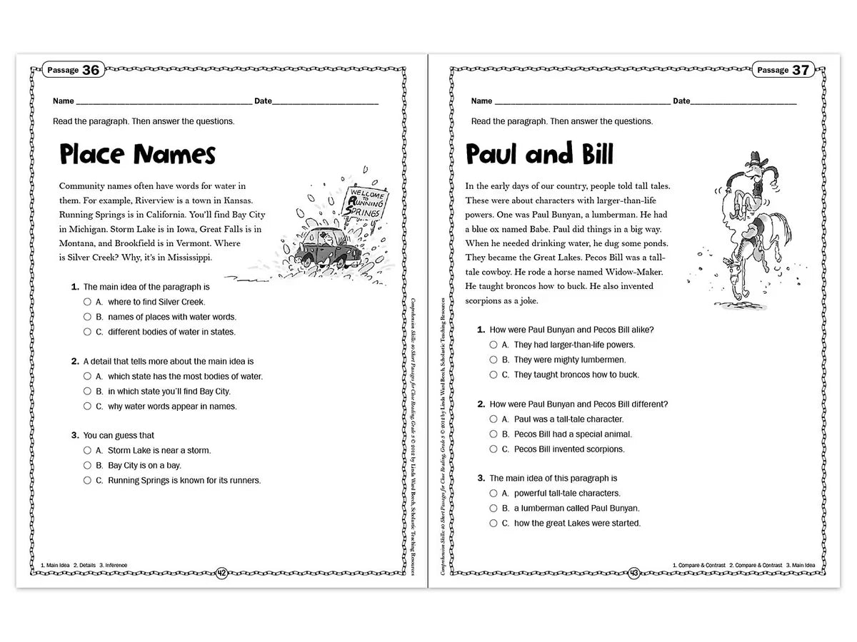 Comprehension Skills Workbook - Gr. 3 - US 9519