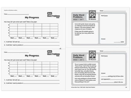 Daily Word Problems Workbook - Gr. 6 - US 6832