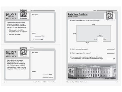 Daily Word Problems Workbook - Gr. 6 - US 6832
