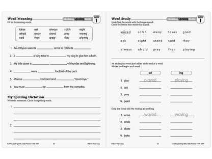 Building Spelling Skills Workbook - Gr. 3 - US 1995