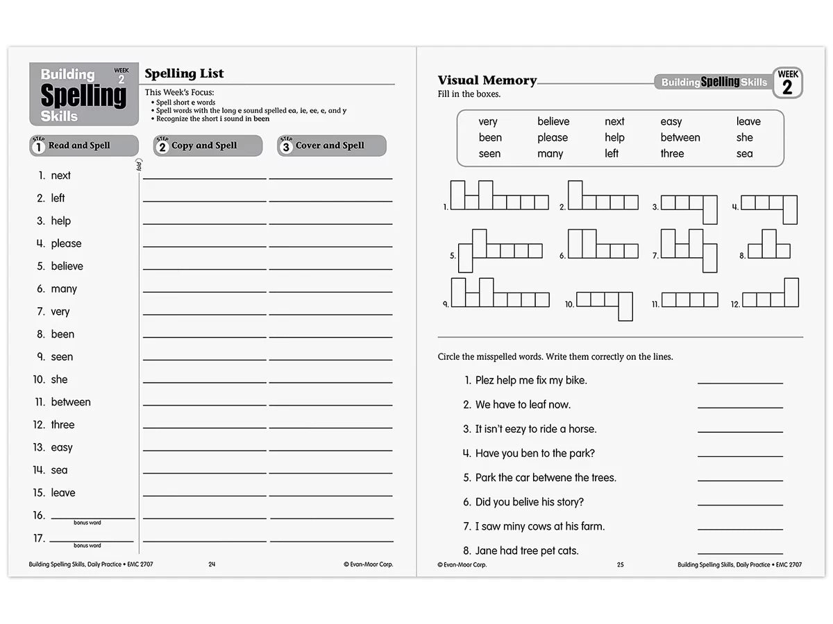 Building Spelling Skills Workbook - Gr. 3 - US 1995
