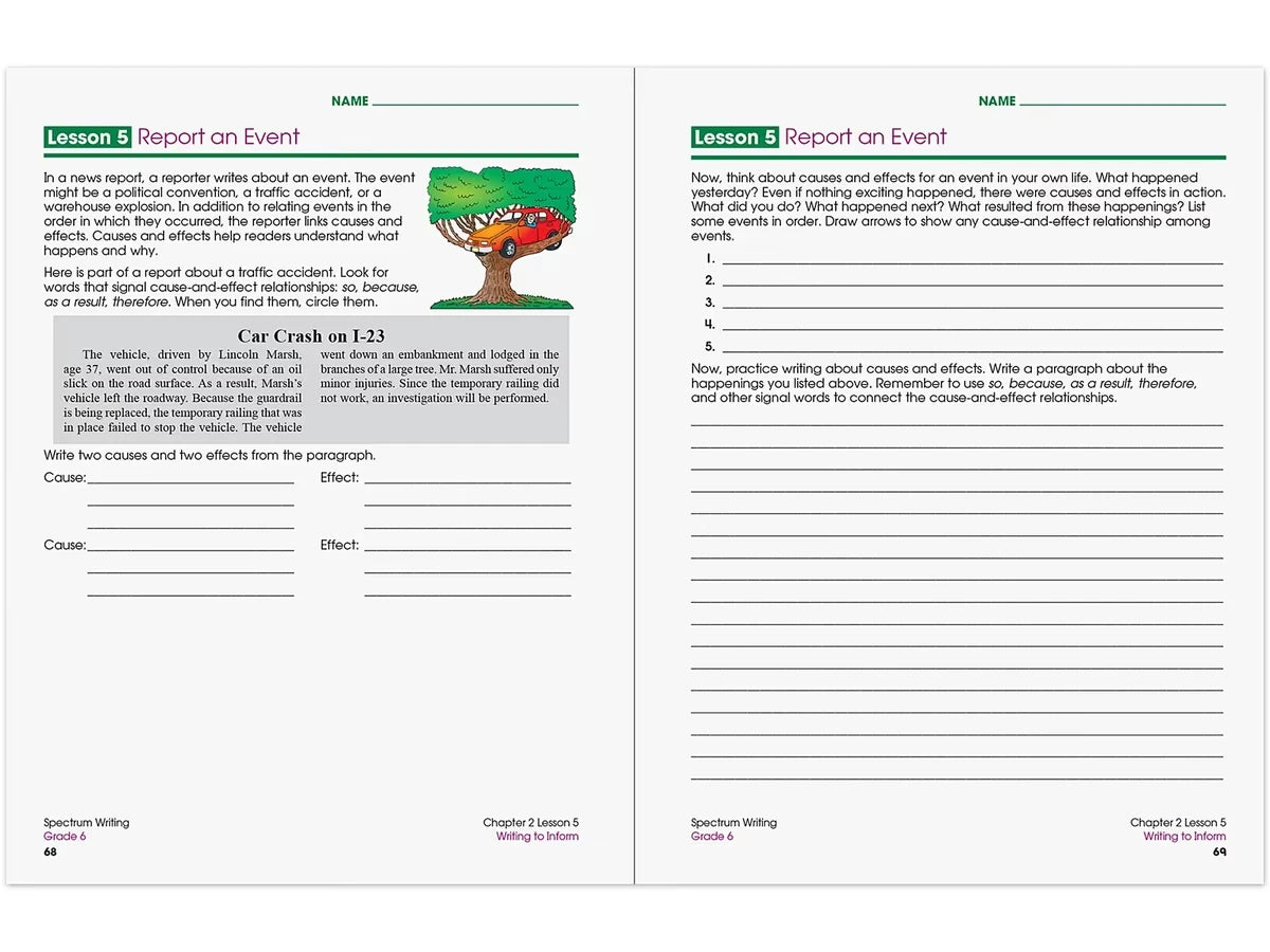 Spectrum® Writing Workbook - Gr. 6 - US 2092