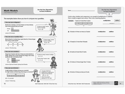 Math Fundamentals Workbook - Gr. 4 - US 6824