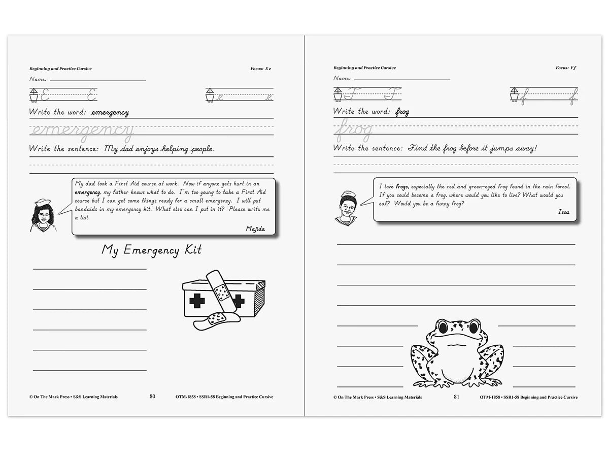 Beginning Cursive Workbook - US 3664