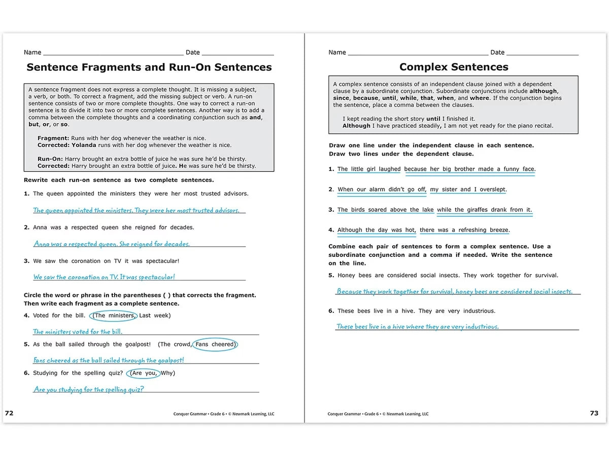 Conquer Grammar Workbook - US 4795