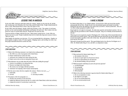 Reading Daily Warm-Ups Workbook - Gr. 4 - US 2330