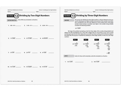 Multiplication & Division Workbook - US 8366