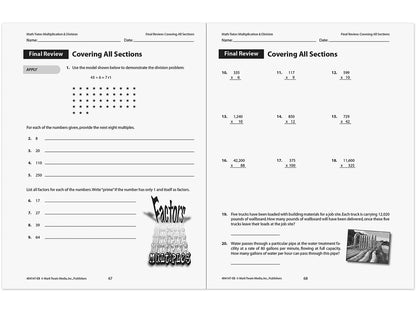 Multiplication & Division Workbook - US 8366