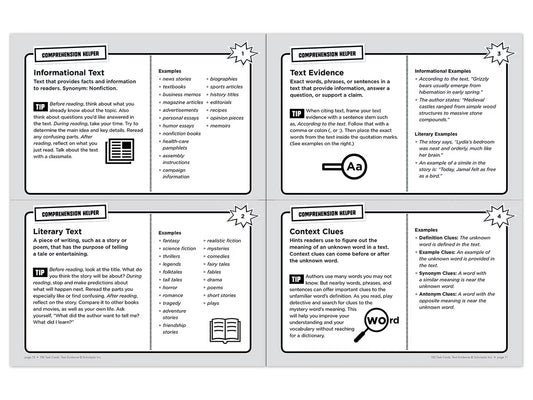 Text Evidence 100 Task Cards Workbook - US 9935
