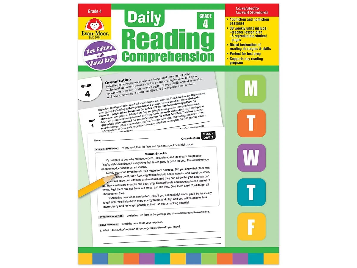 Daily Reading Comprehension Activities Workbook - Gr. 4 - US 9539
