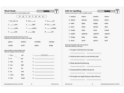 Building Spelling Skills Workbook - Gr. 4 - US 8064