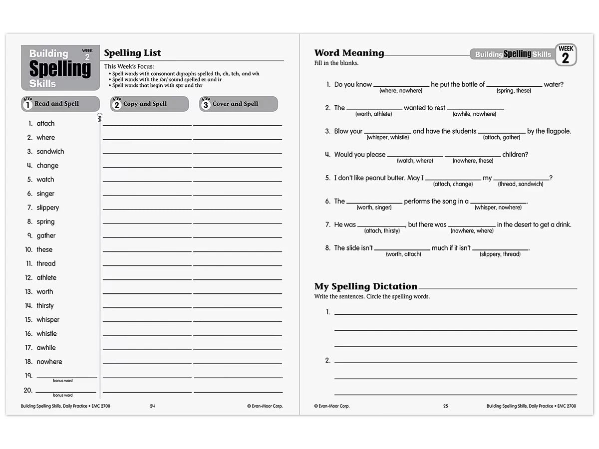 Building Spelling Skills Workbook - Gr. 4 - US 8064