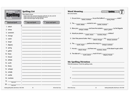 Building Spelling Skills Workbook - Gr. 4 - US 8064