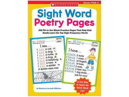 Sight-Word Poetry Workbook - US 7965