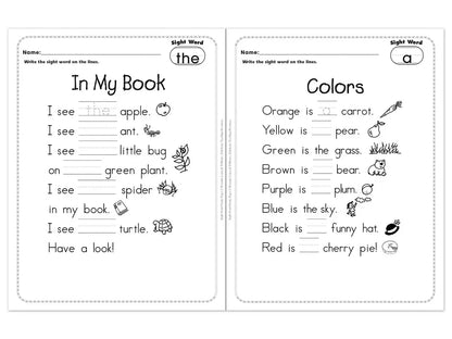 Sight-Word Poetry Workbook - US 7965