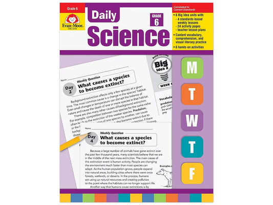 Daily Science Reproducible Activities Workbook - Gr. 6 - US 5148