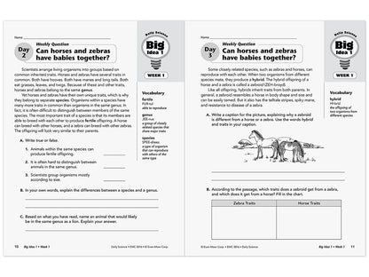 Daily Science Reproducible Activities Workbook - Gr. 6 - US 5148