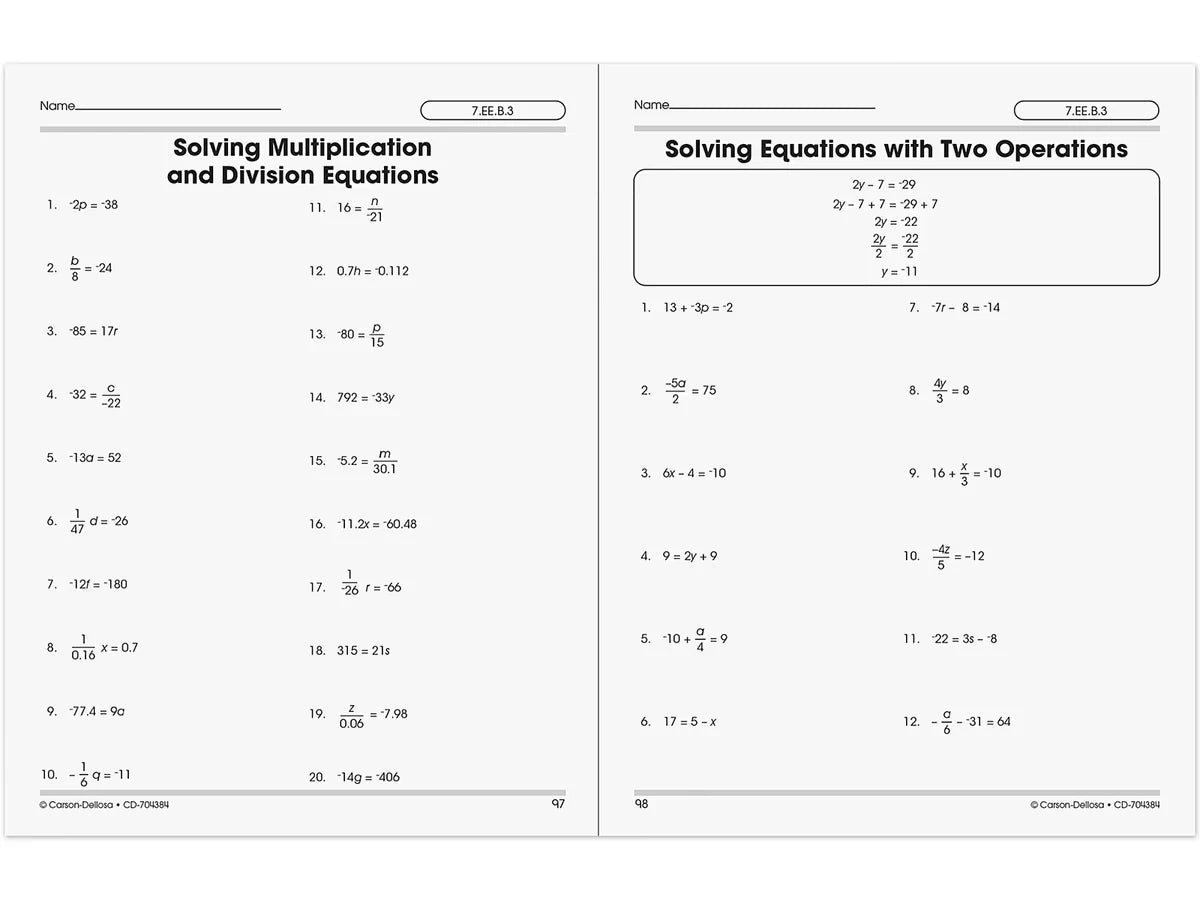 The 100+ Series™ Pre-Algebra Workbook - US 6755