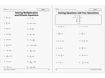 The 100+ Series™ Pre-Algebra Workbook - US 6755