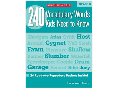 240 Words Kids Need to Know Workbook - Gr. 3 - US 5224