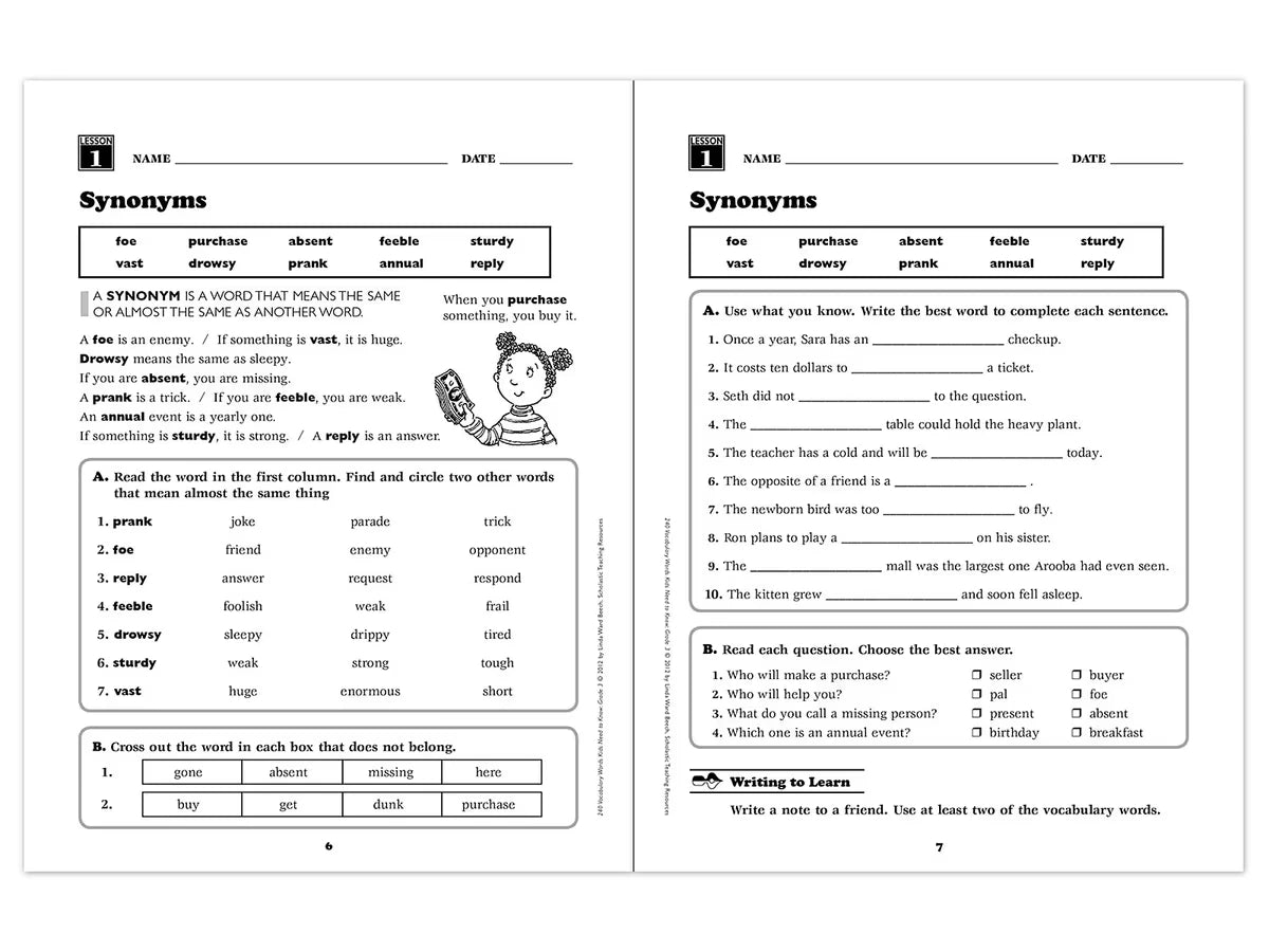 240 Words Kids Need to Know Workbook - Gr. 3 - US 5224