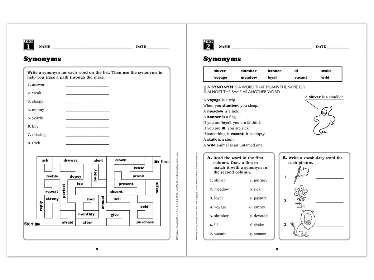 240 Words Kids Need to Know Workbook - Gr. 3 - US 5224