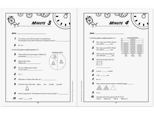 Math Minutes Workbook - Gr. 5 - US 6722