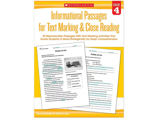 Text Marking & Close Reading Workbook - Gr. 4 - US 5970