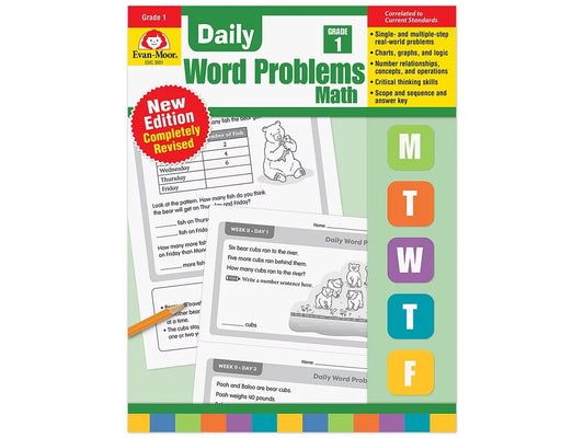 Daily Word Problems Workbook - Gr. 1 - US 8142