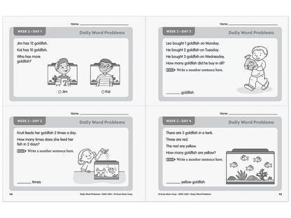Daily Word Problems Workbook - Gr. 1 - US 8142