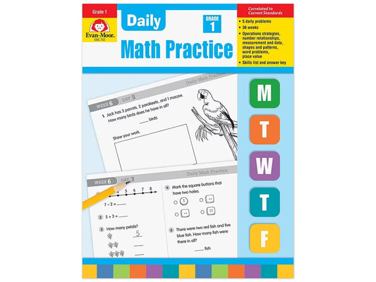 Daily Math Practice Workbook - Gr. 1 - US 5659