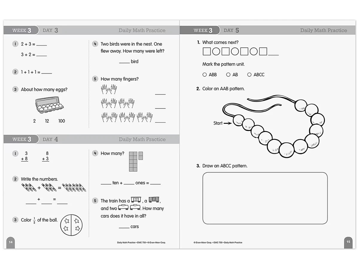 Daily Math Practice Workbook - Gr. 1 - US 5659