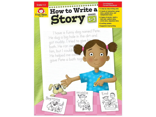 How to Write a Story Workbook - Gr. 1-3 - US 8140