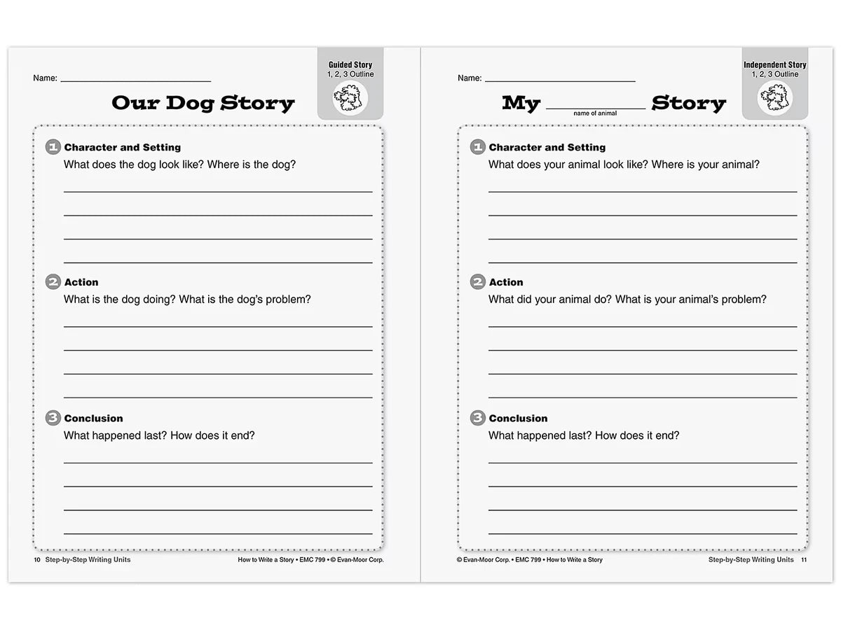 How to Write a Story Workbook - Gr. 1-3 - US 8140