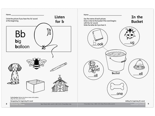 Basic Phonics Skills Workbook - K-Gr. 1 - US 7352