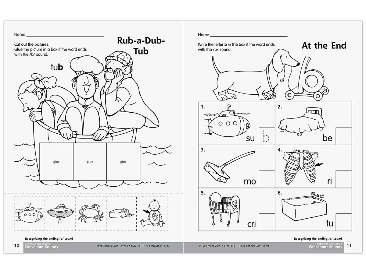 Basic Phonics Skills Workbook - K-Gr. 1 - US 7352