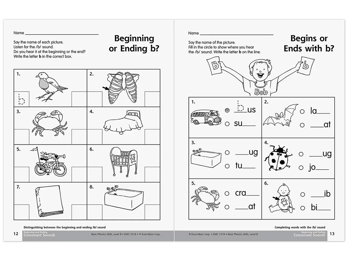 Basic Phonics Skills Workbook - K-Gr. 1 - US 7352