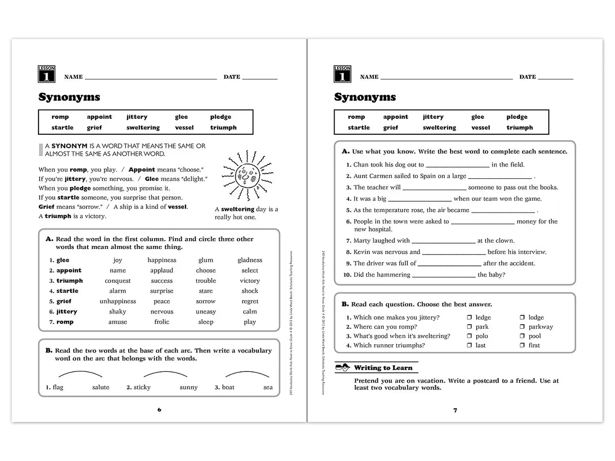 240 Words Kids Need to Know Workbook - Gr. 4 - US 4706