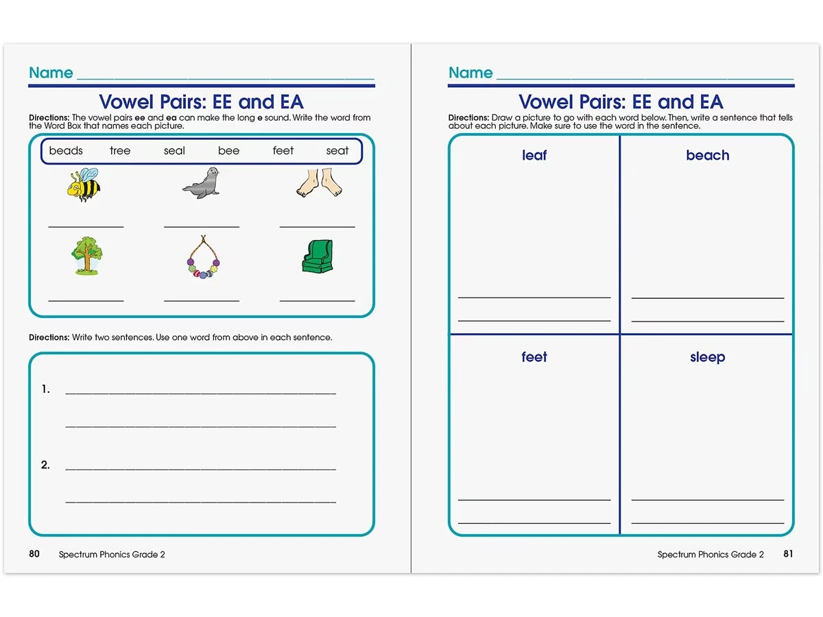 Spectrum® Phonics Workbook - Gr. 2 - US 9620