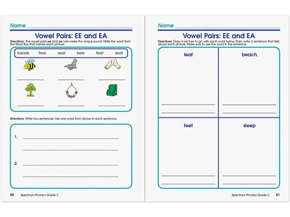 Spectrum® Phonics Workbook - Gr. 2 - US 9620
