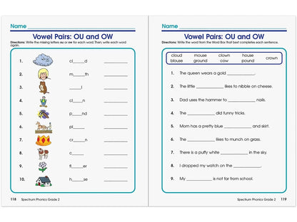 Spectrum® Phonics Workbook - Gr. 2 - US 9620