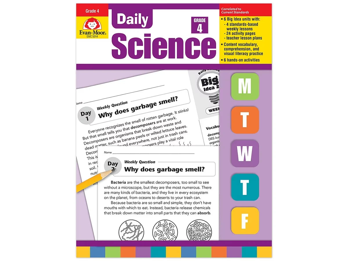 Daily Science Reproducible Activities Workbook - Gr. 4 - US 5350