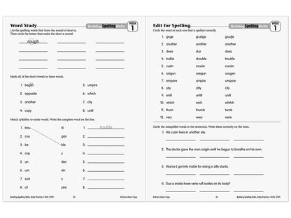 Building Spelling Skills Workbook - Gr. 5 - US 1434