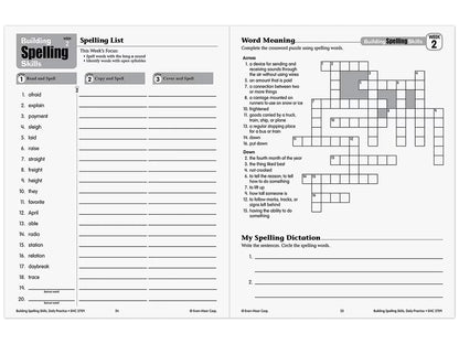 Building Spelling Skills Workbook - Gr. 5 - US 1434