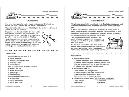 Reading Daily Warm-Ups Workbook - Gr. 2 - US 1248